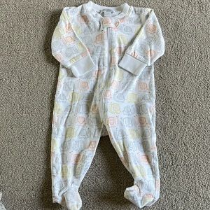 Kissy Kissy Elephant Zip Footie 3-6 Months